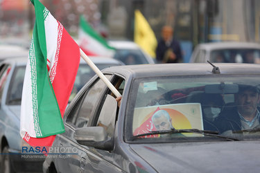 راهپیمایی خودرویی ۲۲ بهمن در همدان