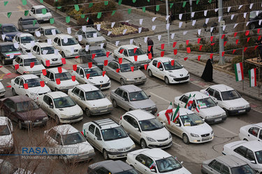 راهپیمایی خودرویی ۲۲ بهمن در همدان
