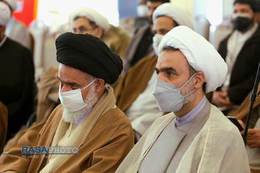 جشن چهل و سومین سالگرد پیروزی انقلاب اسلامی در جامعه المصطفی مشهد با حضور آیت الله حسینی بوشهری
