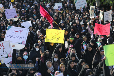 راهپیمایی عفاف و حجاب در مشهد