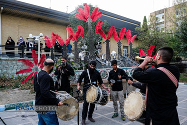 مراسم اهتزاز پرچم عزای محرم در میدان امام حسین ( علیه السلام) تهران