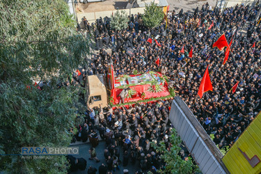 تشییع پیکر مطهر شهید مدافع حرم حاج عبدالله اسکندری در شیراز
