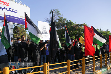 تجمع تعدادی از دانشجویان مشهد در حمایت از مردم مظلوم غزه
