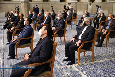 دیدار رئیس‌جمهور و اعضای هیئت دولت با مقام معظم رهبری