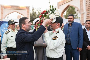 مراسم تقدیر از زحمت‌کشان نیروی انتظامی در قم