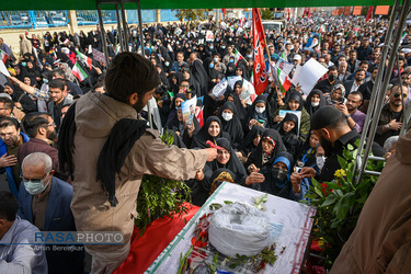 تشییع شهید مدافع امنیت حجت‌الاسلام «محمد مؤیدی» در شیراز‎‎
