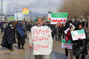 راهپیمایی با شکوه ۲۲ بهمن ۱۴۰۱ در بجنورد