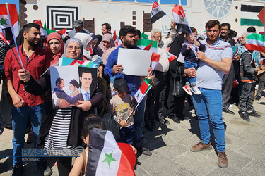 استقبال جمعی از شهروندان سوری از آیت‌الله رئیسی