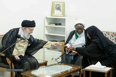 دیدار شیخ ابراهیم زکزکی رهبر جنبش اسلامی نیجریه با مقم معظم رهبری