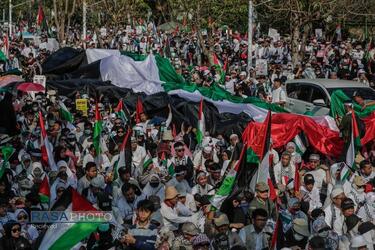 جاکارتا | تداوم اعتراضات ملت های جهان علیه جنایات رژیم صهیونیستی در غزه