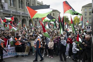 سوئیس | تداوم اعتراضات ملت های جهان علیه جنایات رژیم صهیونیستی در غزه