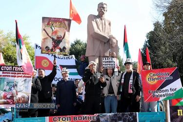 قرقیزستان | تداوم اعتراضات ملت های جهان علیه جنایات رژیم صهیونیستی در غزه