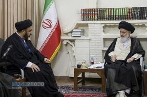 دیدار هیئت رئیسه مجمع نمایندگان طلاب با آیت الله حسینی بوشهری