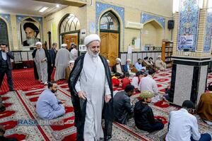 مراسم یادبود مدیر مدرسه علمیه کرمانی‌ها مرحوم حجت الاسلام جاویدی