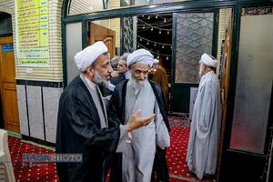 مراسم یادبود مدیر مدرسه علمیه کرمانی‌ها مرحوم حجت الاسلام جاویدی