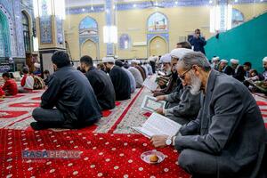 مراسم یادبود مدیر مدرسه علمیه کرمانی‌ها مرحوم حجت الاسلام جاویدی