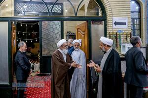 مراسم یادبود مدیر مدرسه علمیه کرمانی‌ها مرحوم حجت الاسلام جاویدی