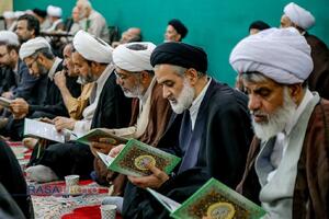 مراسم یادبود مدیر مدرسه علمیه کرمانی‌ها مرحوم حجت الاسلام جاویدی