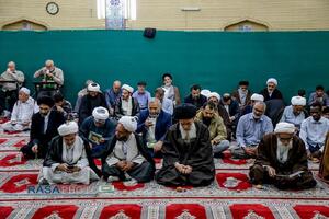 مراسم یادبود مدیر مدرسه علمیه کرمانی‌ها مرحوم حجت الاسلام جاویدی