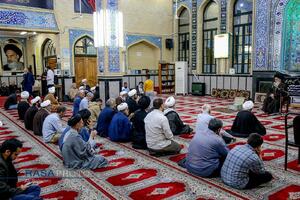 مراسم یادبود مدیر مدرسه علمیه کرمانی‌ها مرحوم حجت الاسلام جاویدی