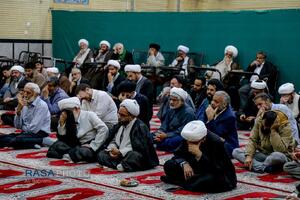 مراسم یادبود مدیر مدرسه علمیه کرمانی‌ها مرحوم حجت الاسلام جاویدی