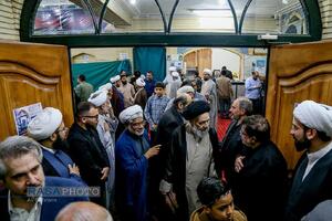 مراسم یادبود مدیر مدرسه علمیه کرمانی‌ها مرحوم حجت الاسلام جاویدی