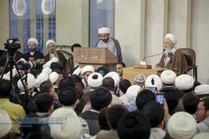 سخنرانی حضرت آیت‌الله جوادی آملی در دار العلم امام خوئی در نجف اشرف