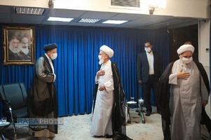 شهید آیت الله رئیسی در محضر بزرگان