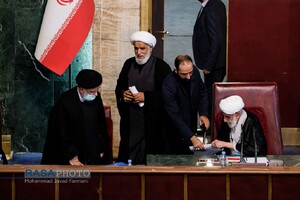 شهید آیت الله رئیسی در محضر بزرگان