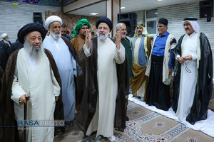 شهید آیت الله رئیسی در محضر بزرگان