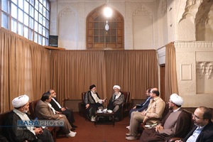 شهید آیت الله رئیسی در محضر بزرگان