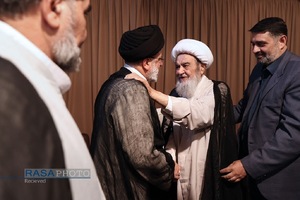 شهید آیت الله رئیسی در محضر بزرگان