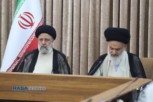 شهید آیت الله رئیسی در محضر بزرگان