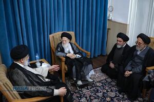 شهید آیت الله رئیسی در محضر بزرگان