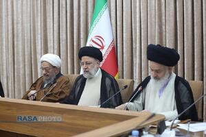 شهید آیت الله رئیسی در محضر بزرگان