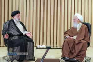 شهید آیت الله رئیسی در محضر بزرگان