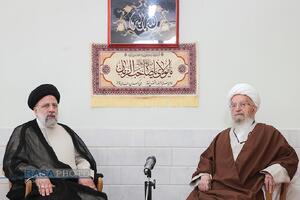 شهید آیت الله رئیسی در محضر بزرگان