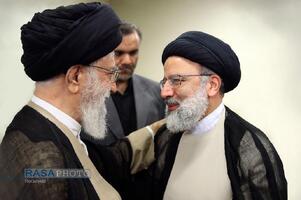شهید آیت الله رئیسی در محضر بزرگان