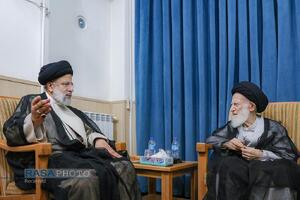 شهید آیت الله رئیسی در محضر بزرگان