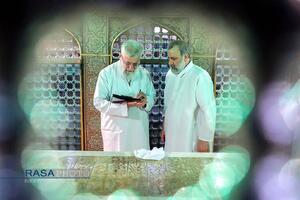 شهید آیت الله رئیسی در محضر بزرگان