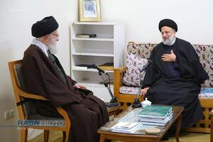 شهید آیت الله رئیسی در محضر بزرگان