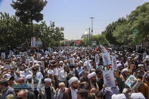 راهپیمایی مردم قم در محکومیت حمله رژیم صهیونیستی به ایران اسلامی
