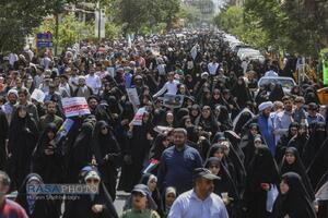 راهپیمایی مردم قم در محکومیت حمله رژیم صهیونیستی به ایران اسلامی