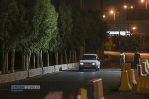 ایست بازرسی شبانه بسیج در قم