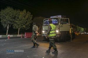 ایست بازرسی شبانه بسیج در قم