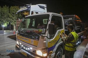 ایست بازرسی شبانه بسیج در قم