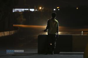 ایست بازرسی شبانه بسیج در قم