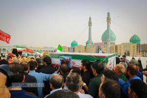 تشییع و تدفین پیکر شهید سلگی در مسجد مقدس جمکران