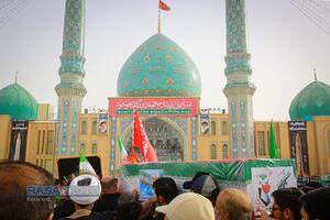 تشییع و تدفین پیکر شهید سلگی در مسجد مقدس جمکران