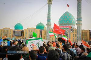 تشییع و تدفین پیکر شهید سلگی در مسجد مقدس جمکران